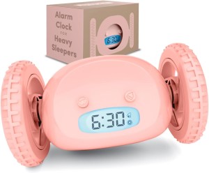 Uciekający Budzik Clocky Pink / Różowy