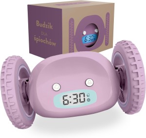 Uciekający Budzik Clocky Lavender / Lawendowy